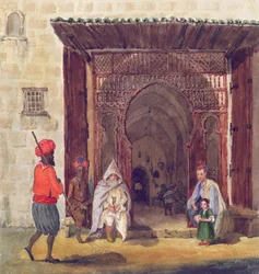 Eingang einer Moschee in Algier, ca. 1830
